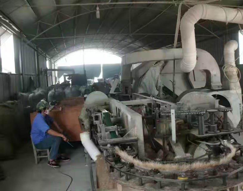 猪鬃加工工序